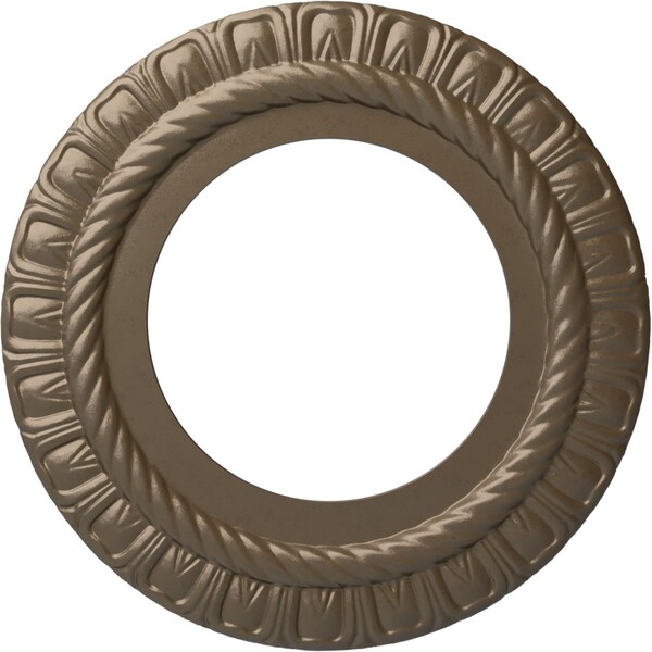 Ekena Millwork Claremont Ceiling Medallion (Fits Canopies up to 7"), 10 5/8"OD x 5 3/4"ID x 1/2"P, Warm Silver CM10CLWSS - main